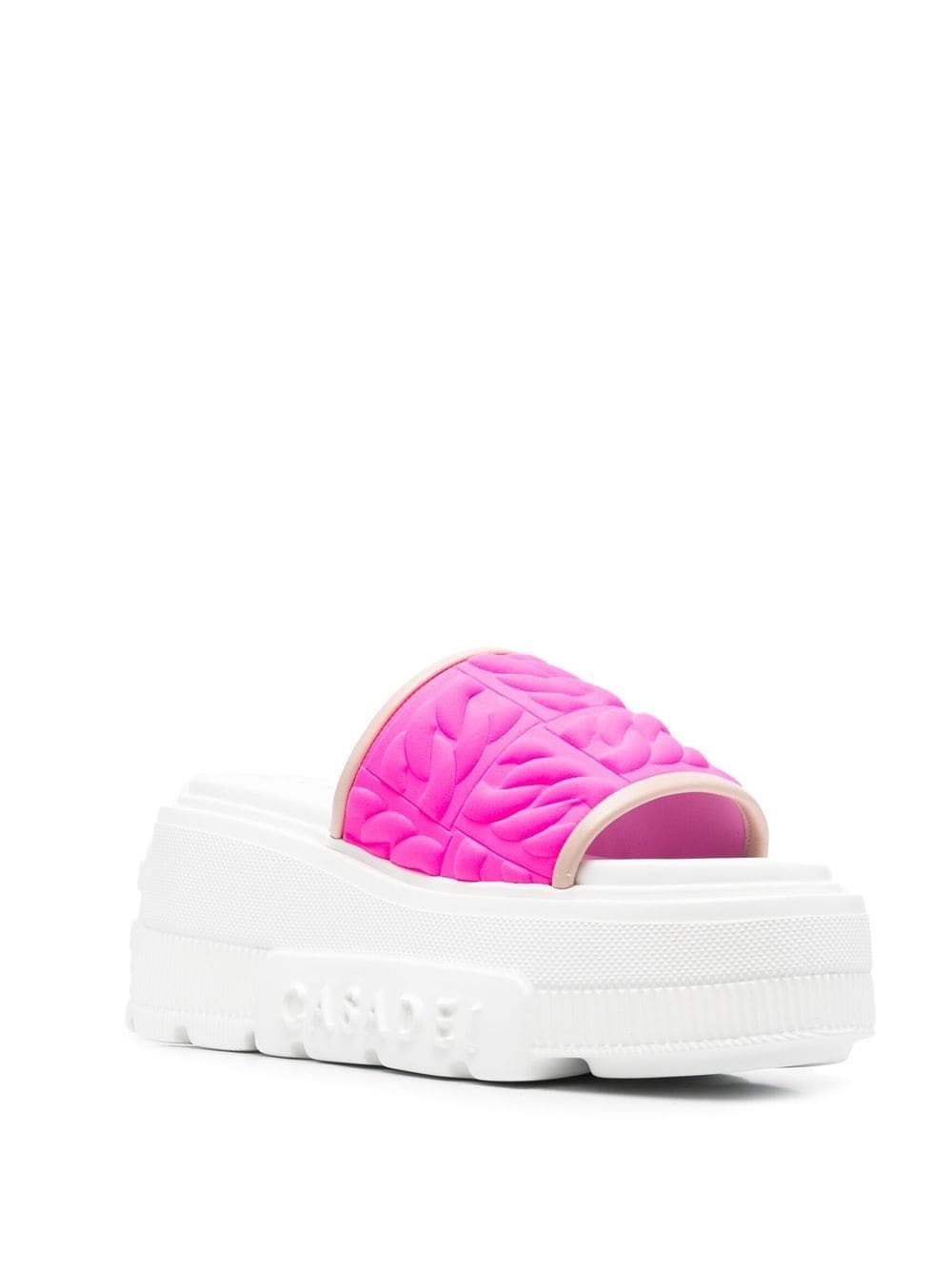 Casadei Slippers met sleehak - Roze