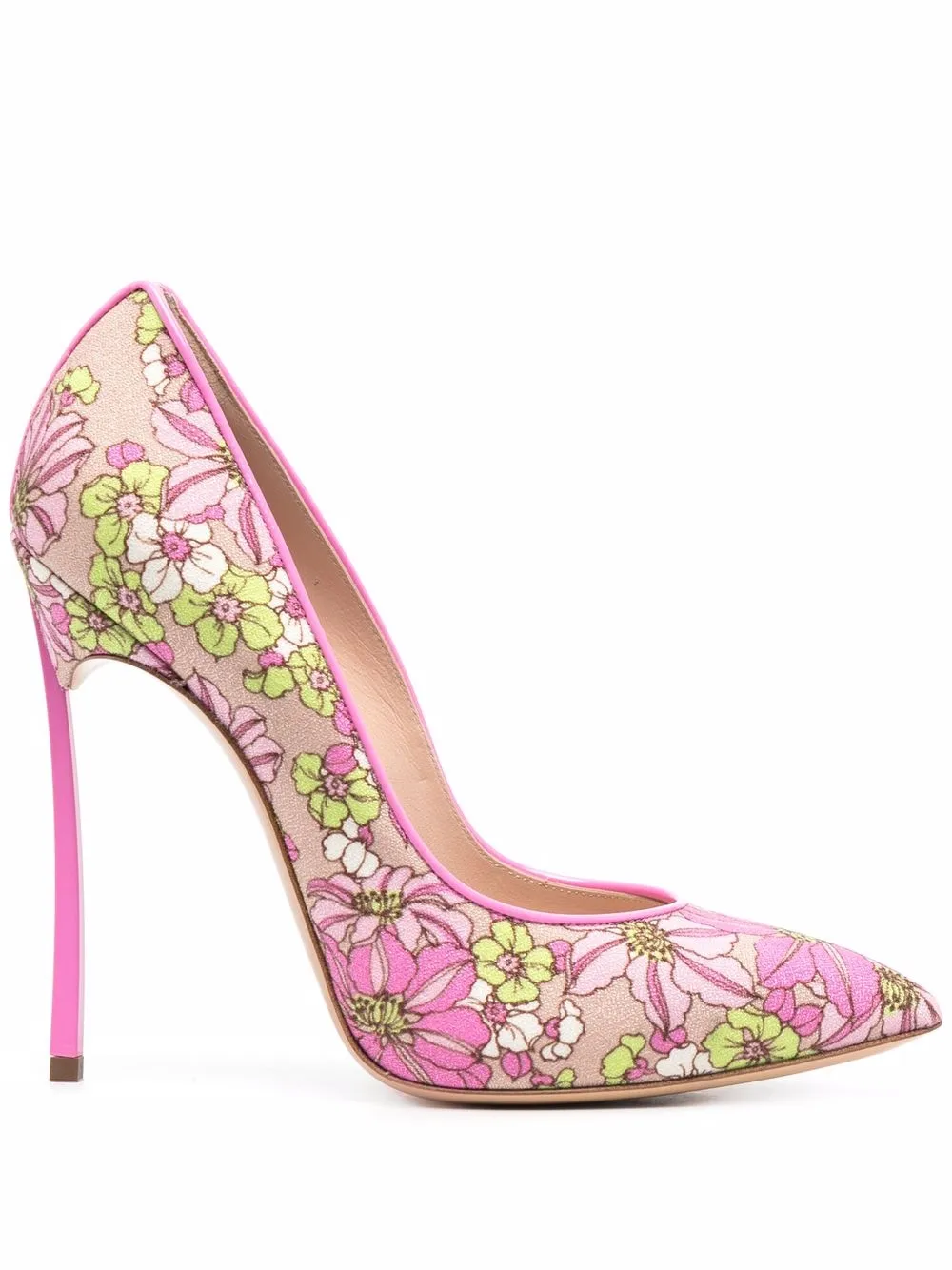 

Casadei floral pointed pumps - Pink