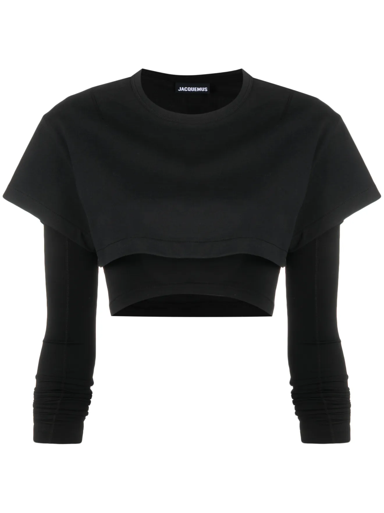 Jacquemus Le Double cropped layered T 