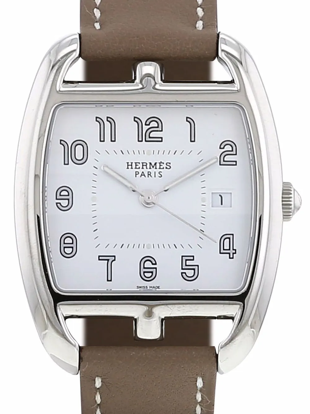 фото Hermès наручные часы cape cod tonneau pre-owned 34 мм 2000-х годов