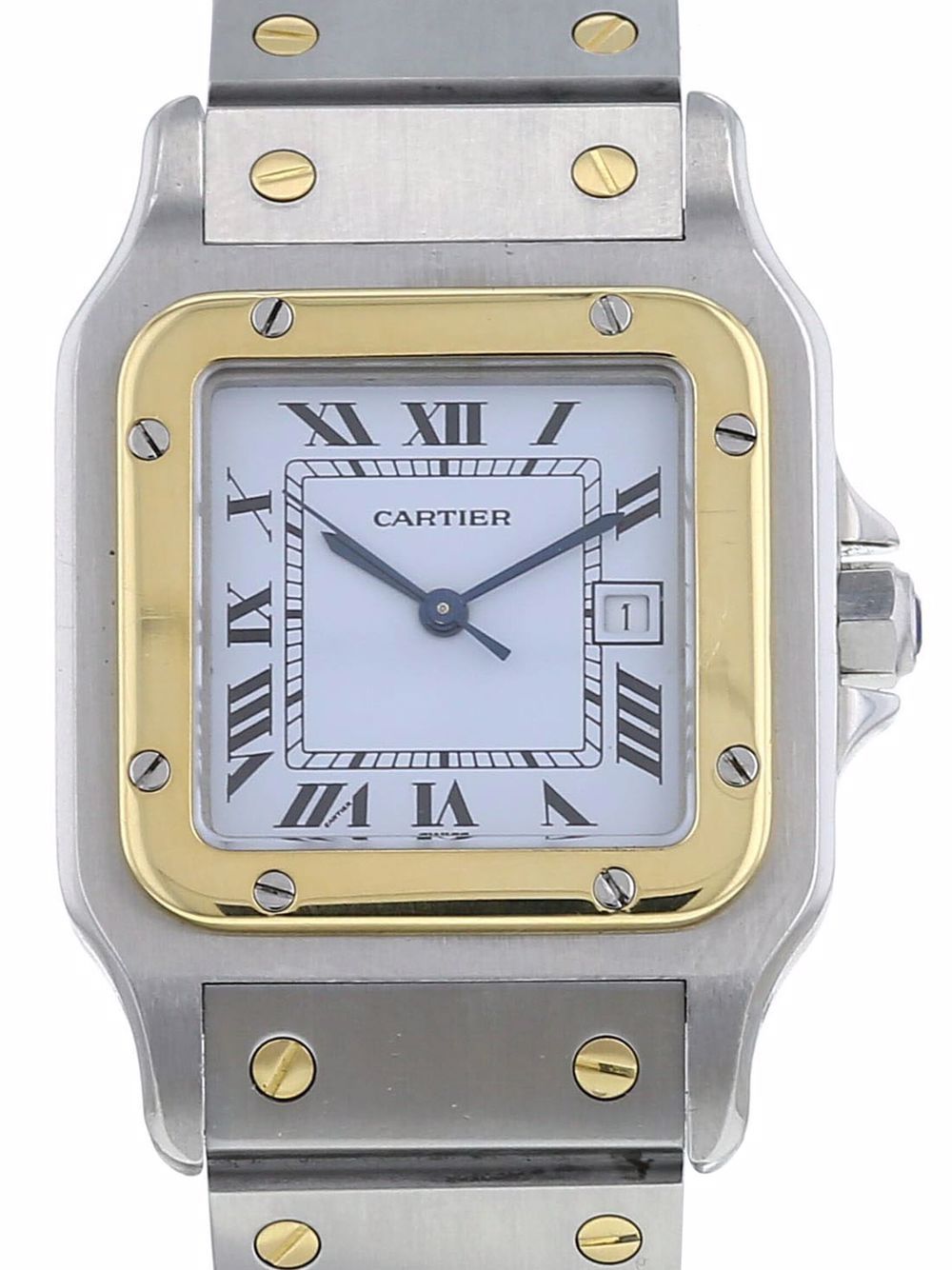 фото Cartier наручные часы santos pre-owned 41 мм 1990-х годов