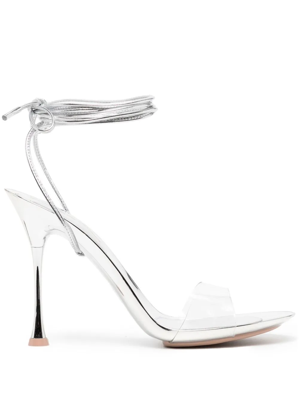 

Gianvito Rossi sandalias metalizadas - Plateado