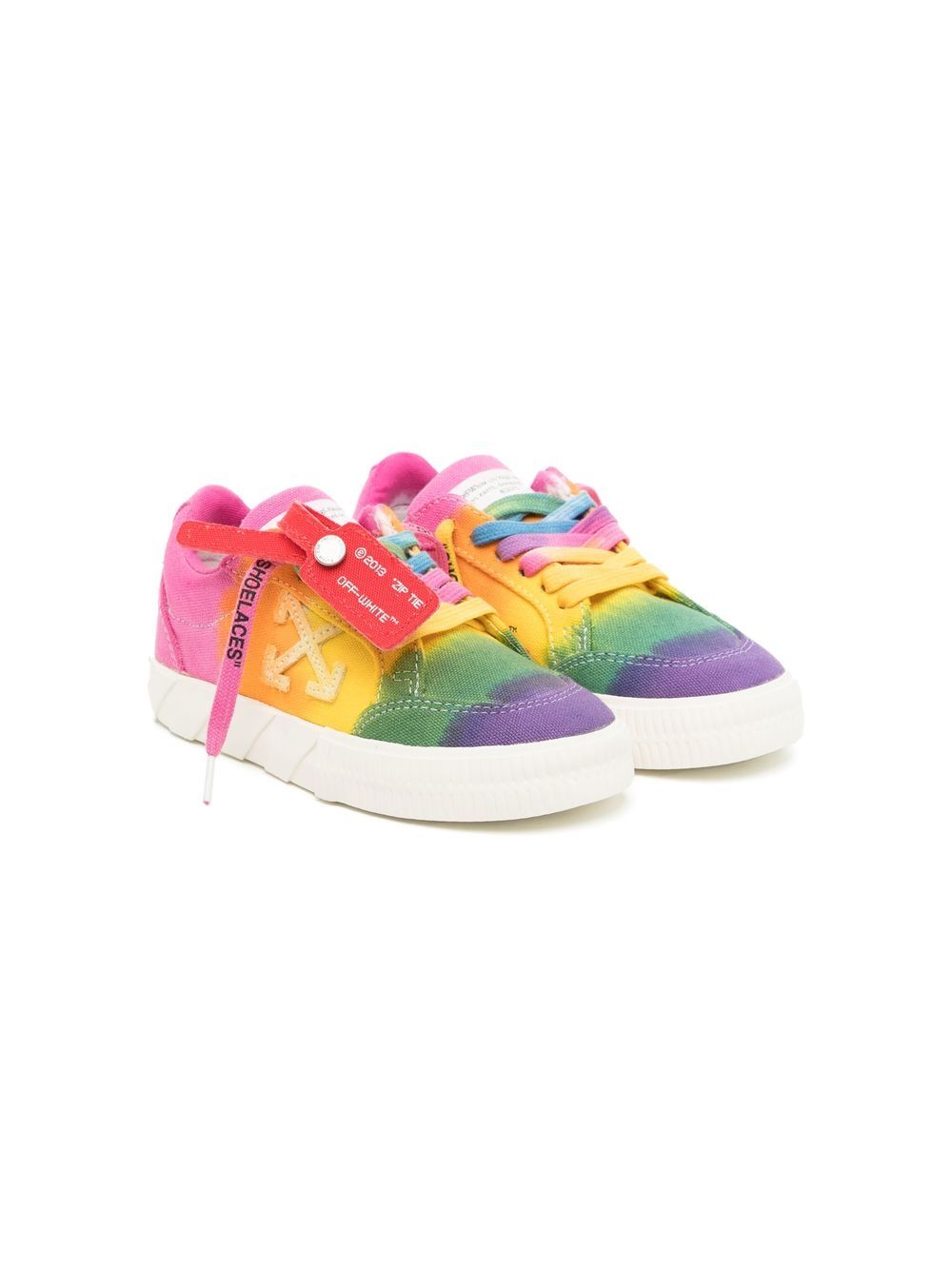 

Off-White Kids tenis con logo y diseño color block - Multicolor