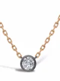 Pragnell 18kt rose gold and white gold Legacy old cut diamond pendant necklace - Pink