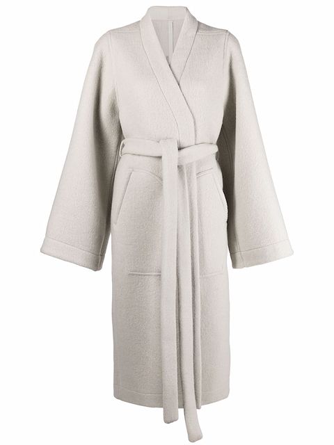 Rick Owens dagger wrap robe coat