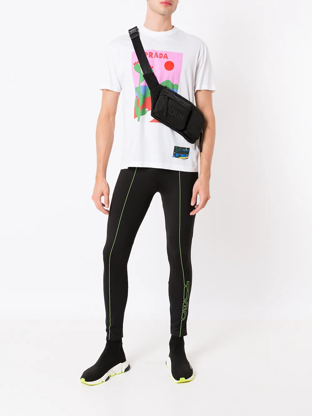HUGO Legging com estampa de logo reflexivo | Legging | Image 2