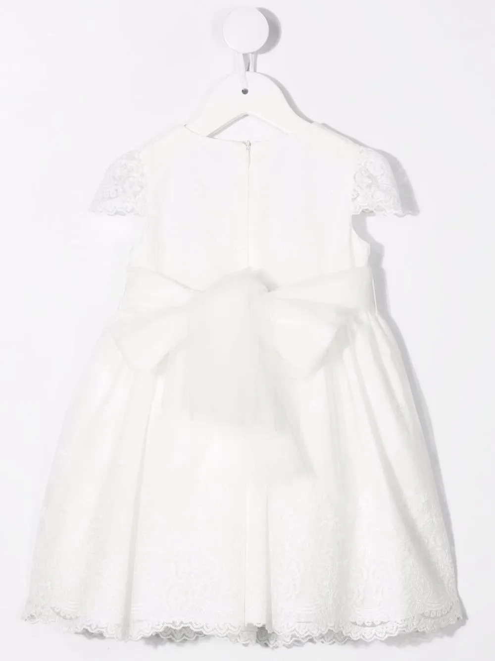 Mimilù Jurk met geborduurd kant - Wit