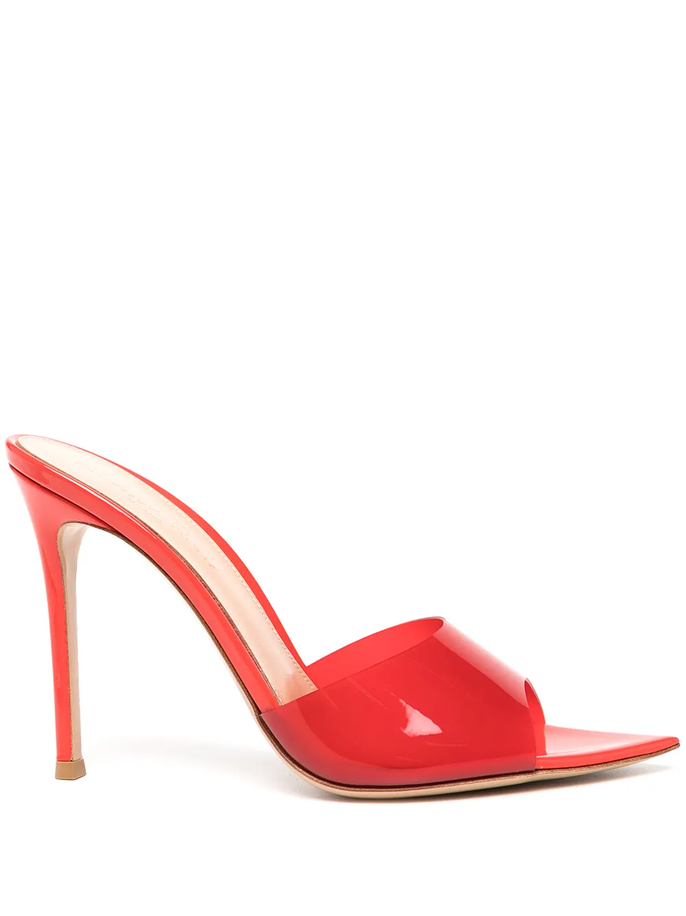 

Gianvito Rossi elle transparent sandals - Red