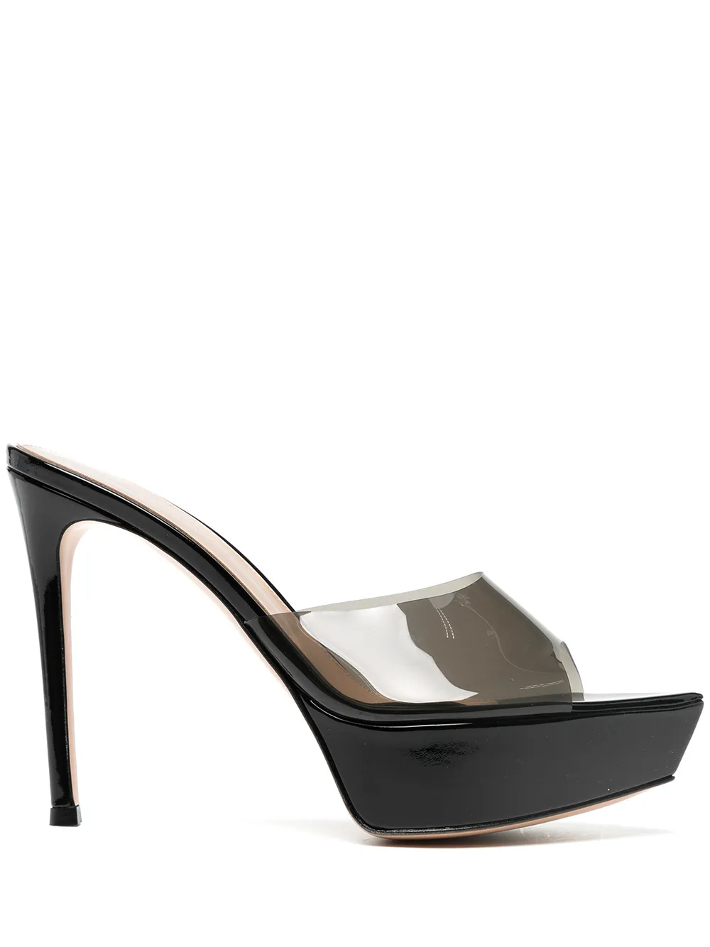 

Gianvito Rossi vernice patent leather mules - Black