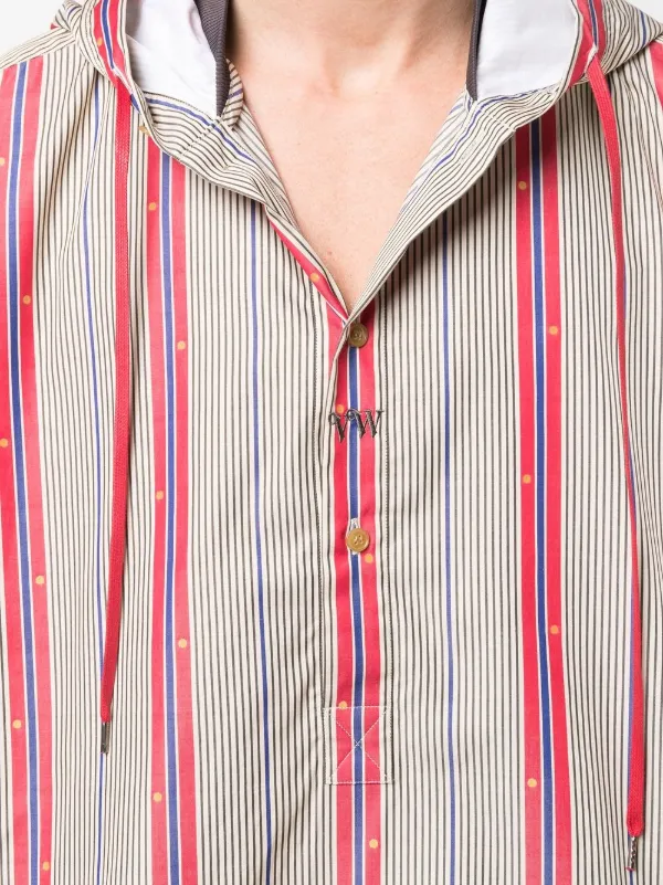 Vivienne Westwood Striped Hooded Shirt 