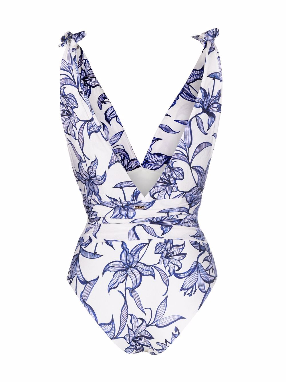Shop Patbo Stargazer Floral-print Swimsuit In Blau