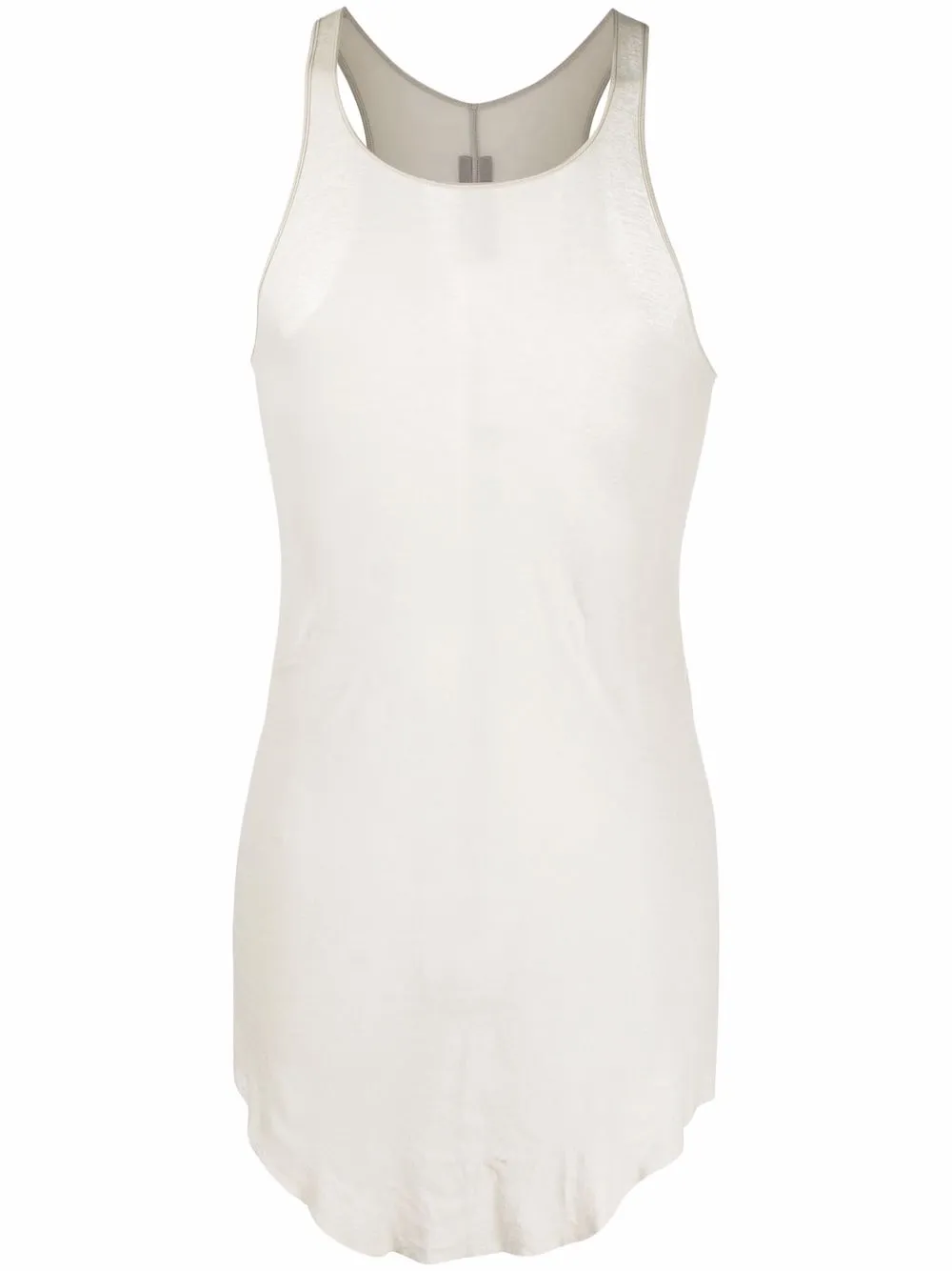 

Rick Owens curved-hem sleeveless tank top - Neutrals