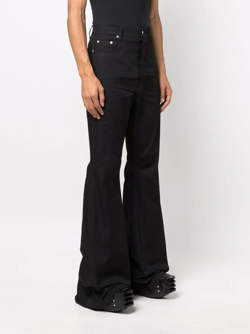 Rick Owens Bolan high-waist Bootcut Jeans - Farfetch