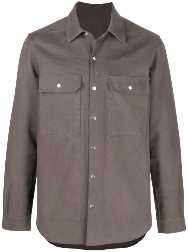 Rick Owens long-sleeved Shirt Jacket - Farfetch