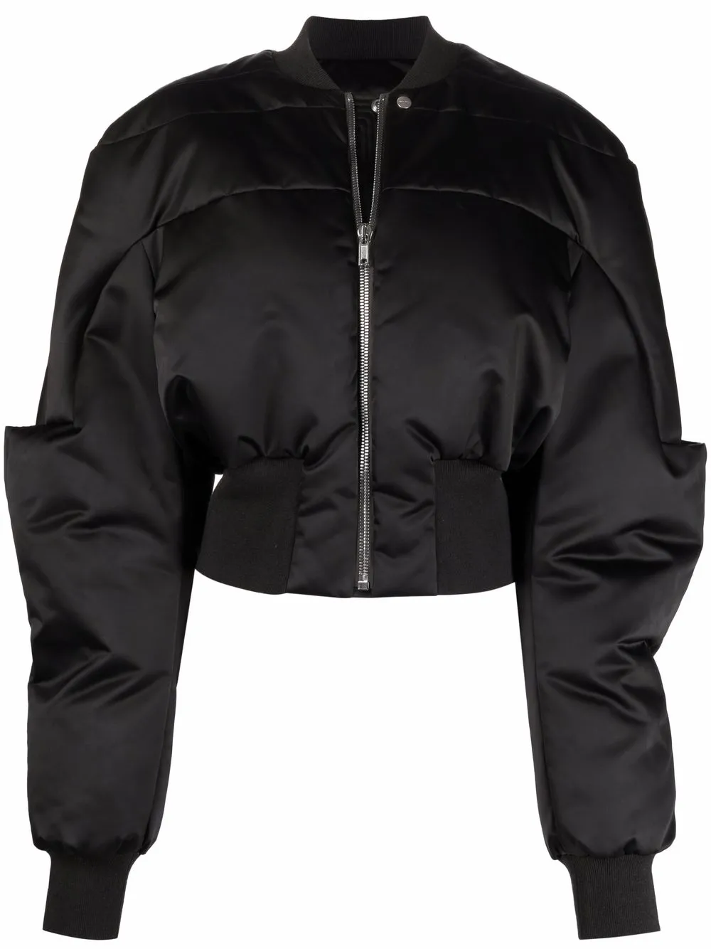 

Rick Owens cropped girdered bomber jacket - Black