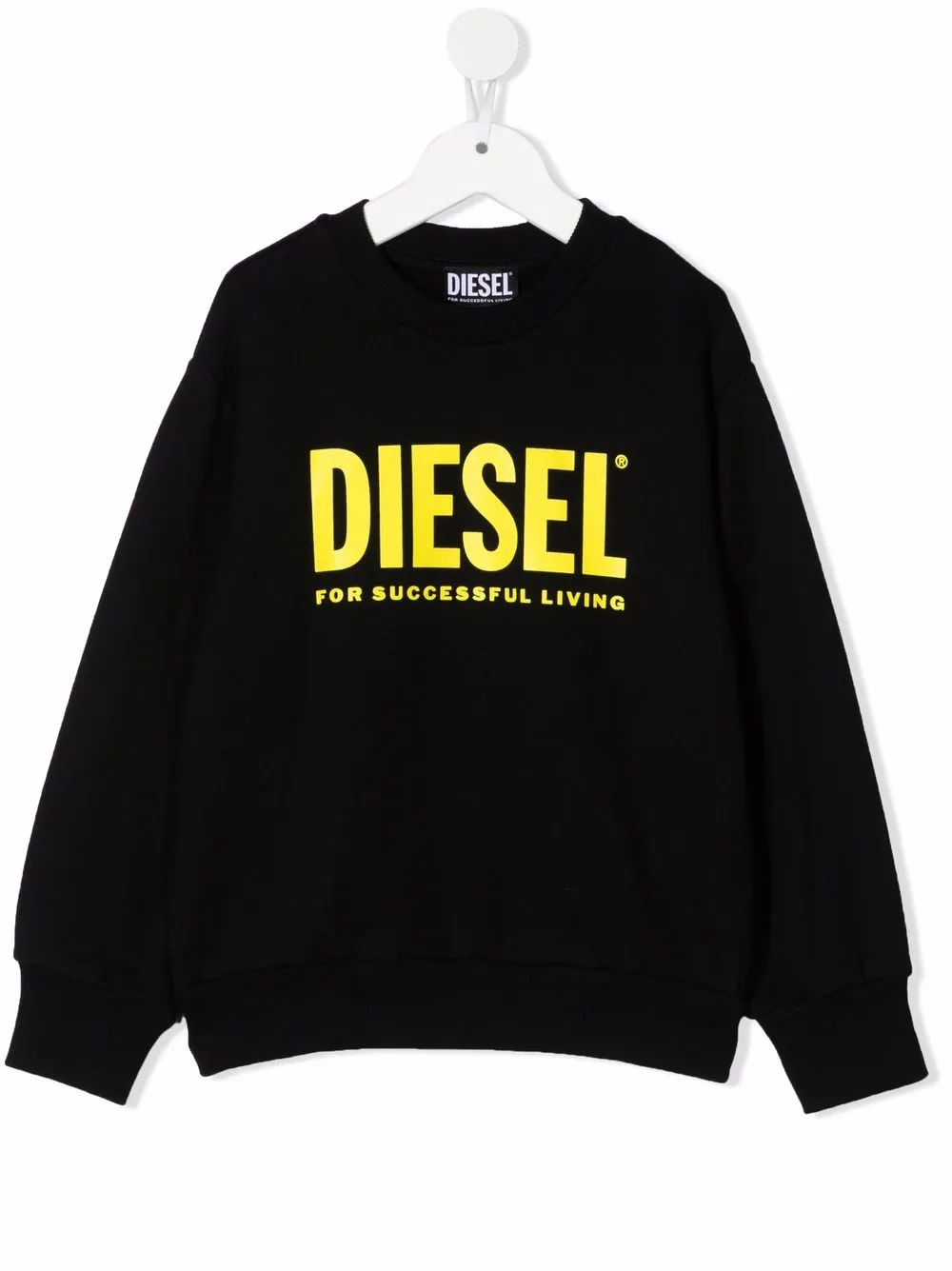 

Diesel Kids sudadera con logo estampado - Negro