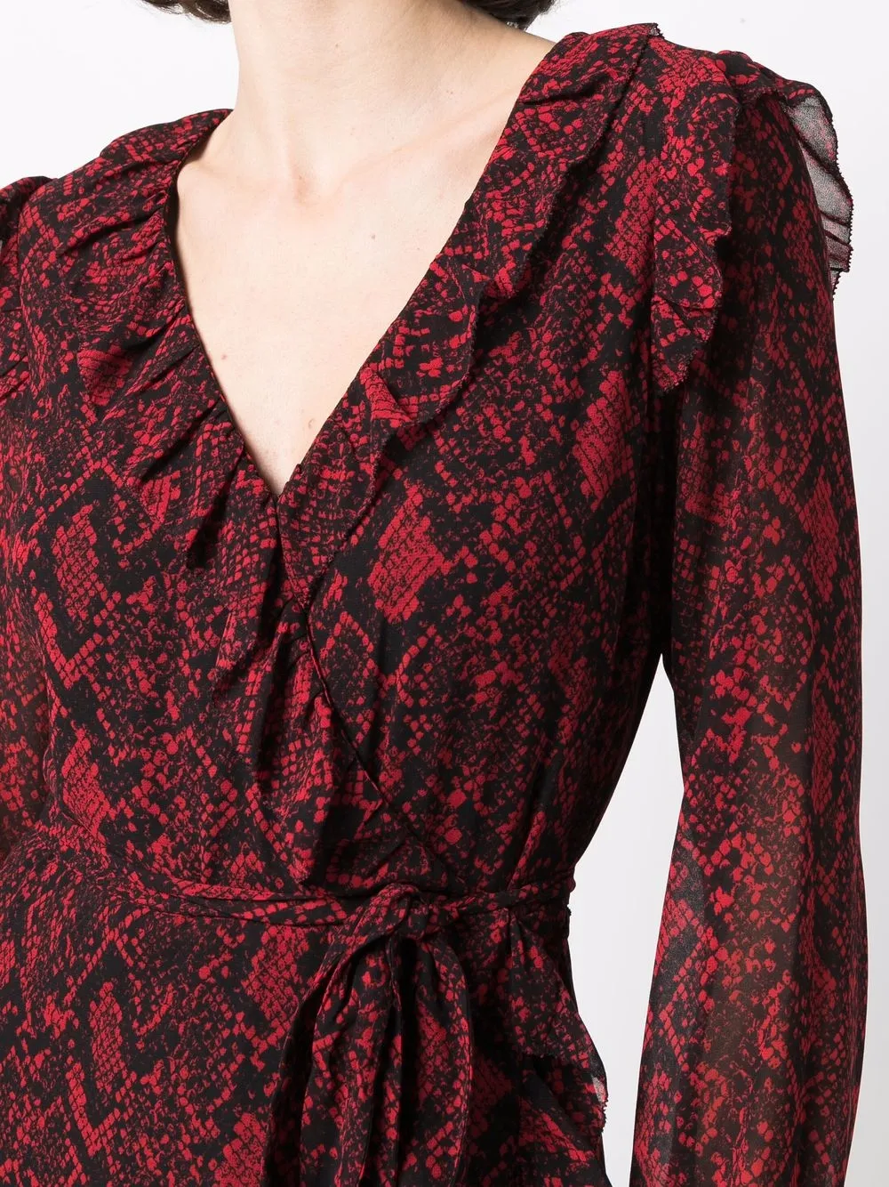 Wrap dress sales snake print