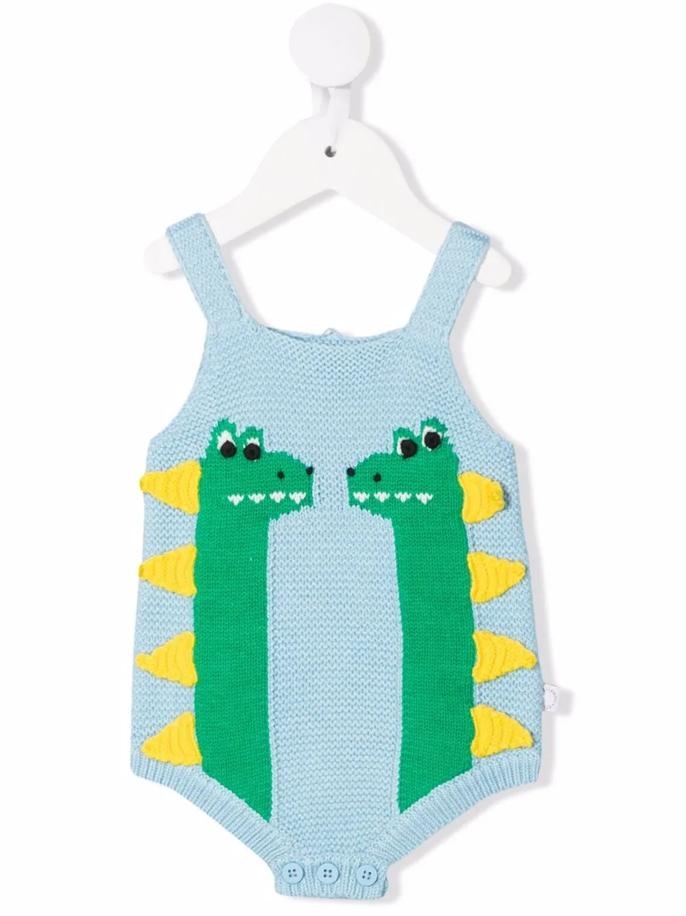 

Stella McCartney Kids mameluco con estampado de dinosaurio - Azul