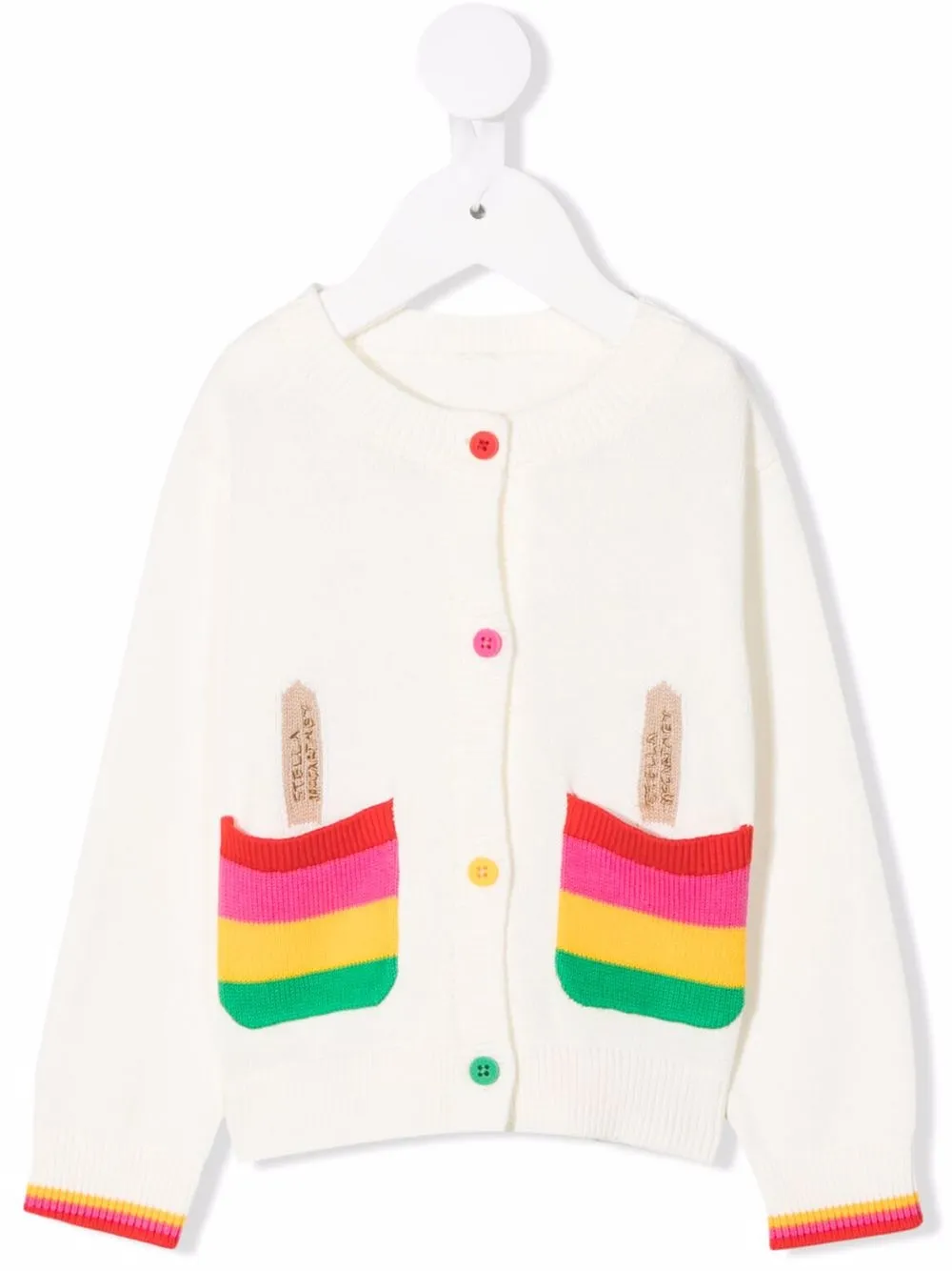 

Stella McCartney Kids cárdigan con helados estampados - Blanco