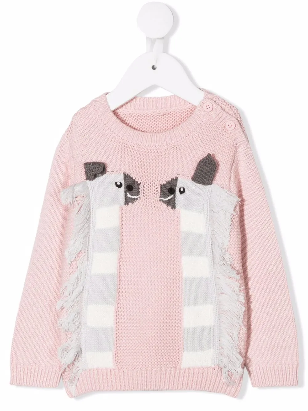 

Stella McCartney Kids llama-print jumper - Pink