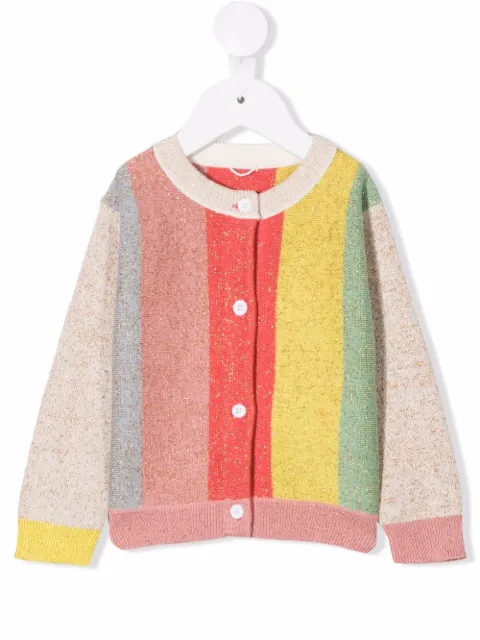 Stella McCartney Kids كارديغان بخطوط متعددة الألوان