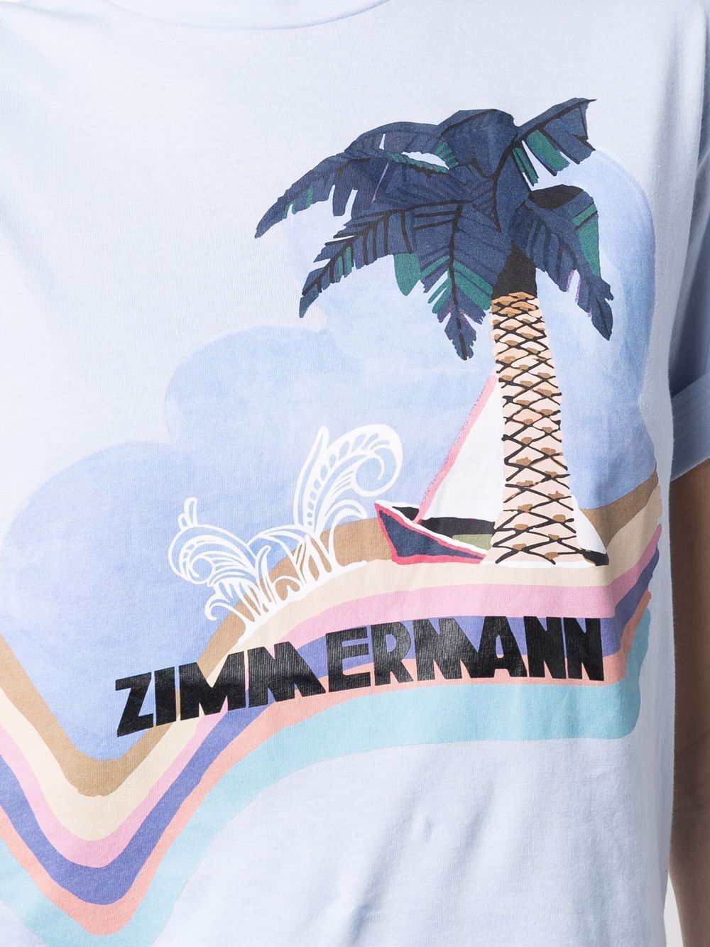 фото Zimmermann футболка tropicana с логотипом