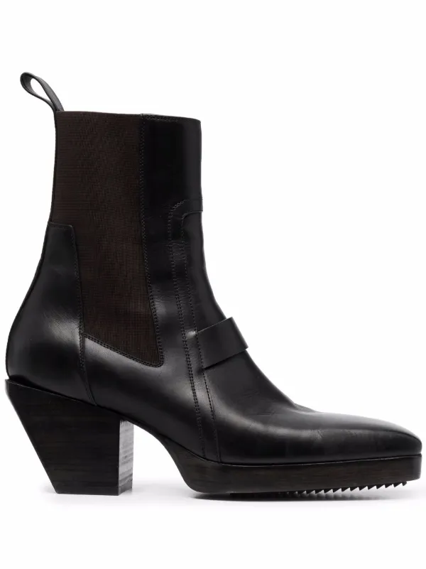 Rick Owens square-toe Leather Boots - Farfetch