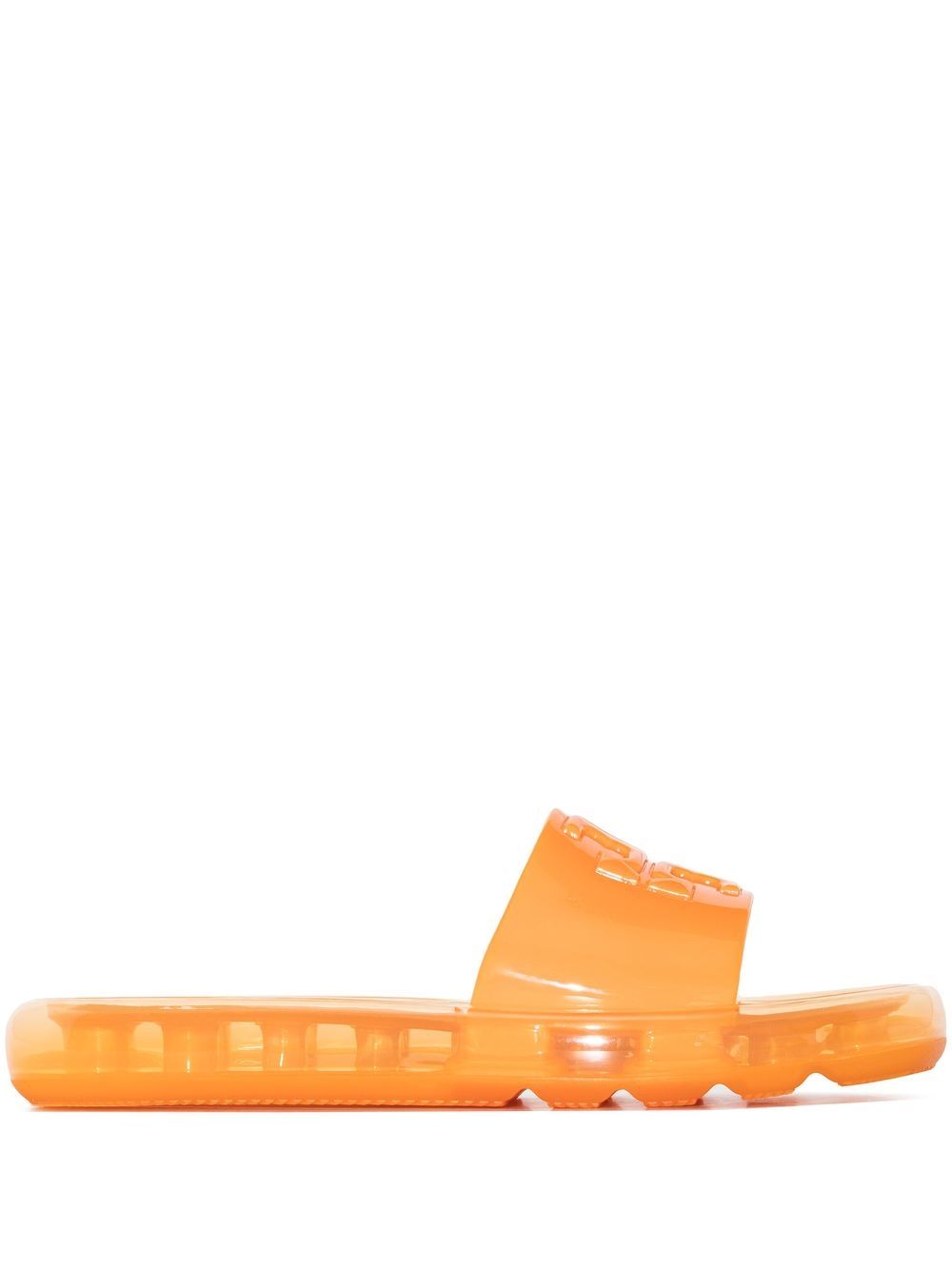 Tory Burch Bubble Jelly Logo-print Sandals In Orange | ModeSens