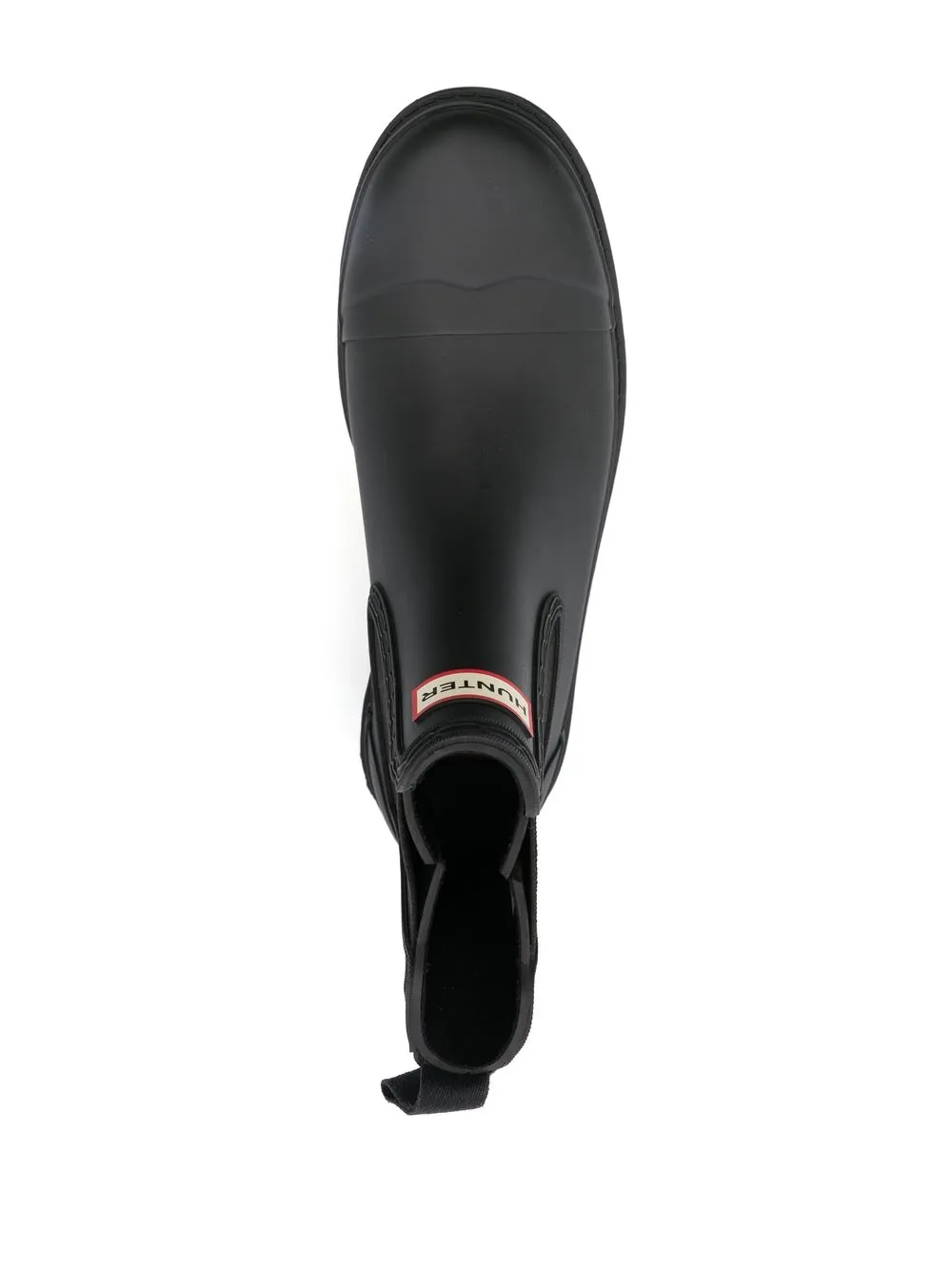 Hunter Logo Short Boots In Black