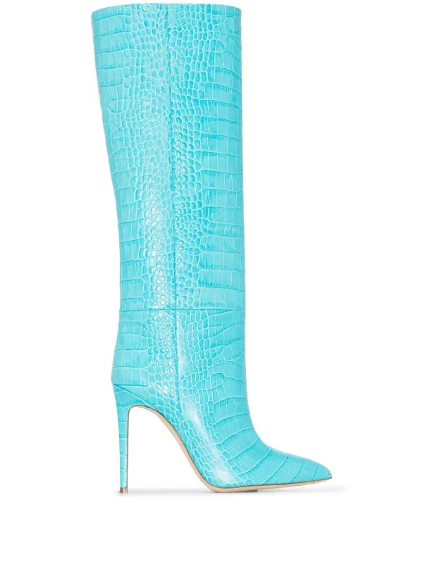 Paris Texas Botas Altas Con Efecto Piel De Cocodrilo y Tacón De 105mm -  Farfetch