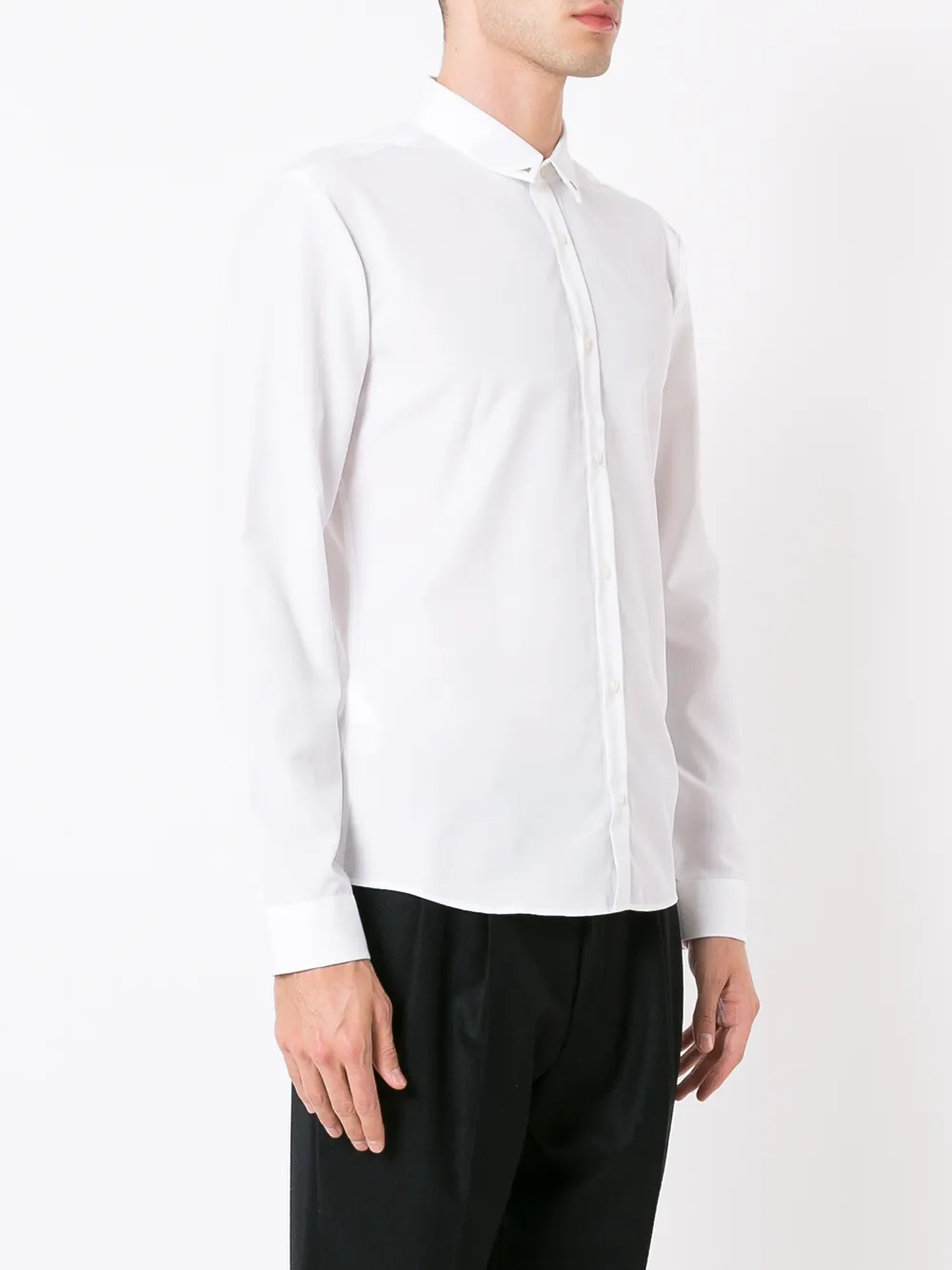 HUGO BOSS COTTON TIPPED COLLAR SHIRT