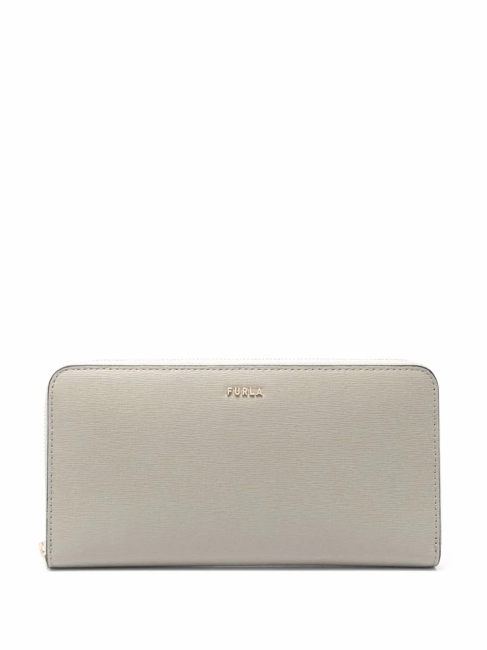 

Furla cartera con placa del logo - Gris