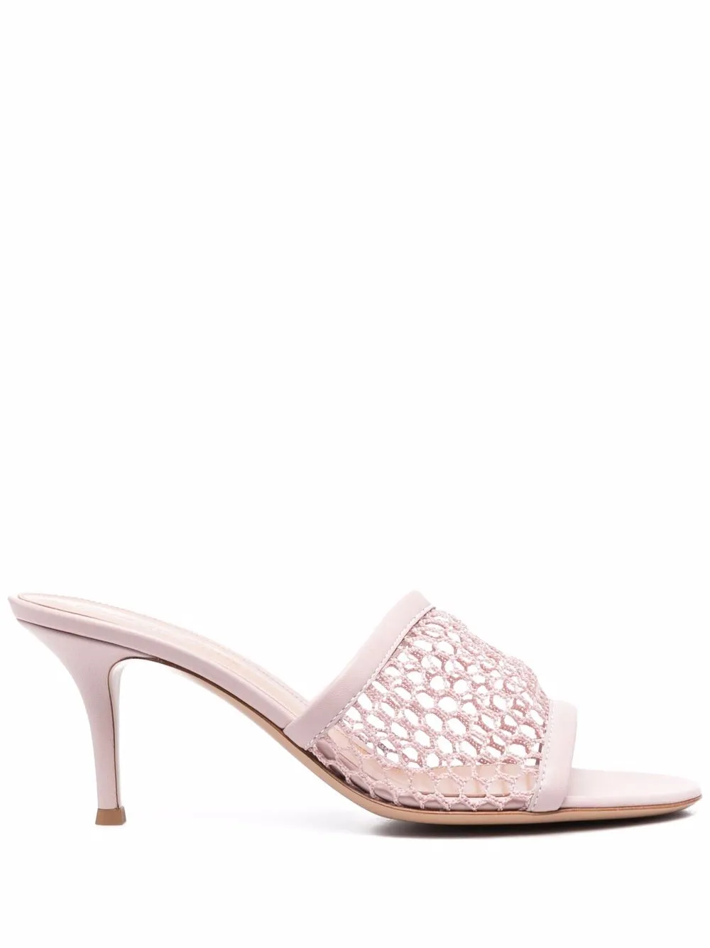 

Gianvito Rossi mules slip-on de malla - Rosado