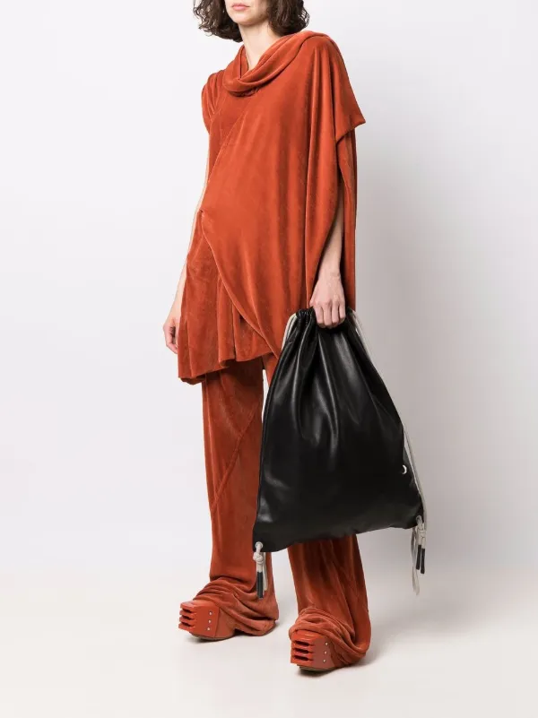 rick owens leather backpack