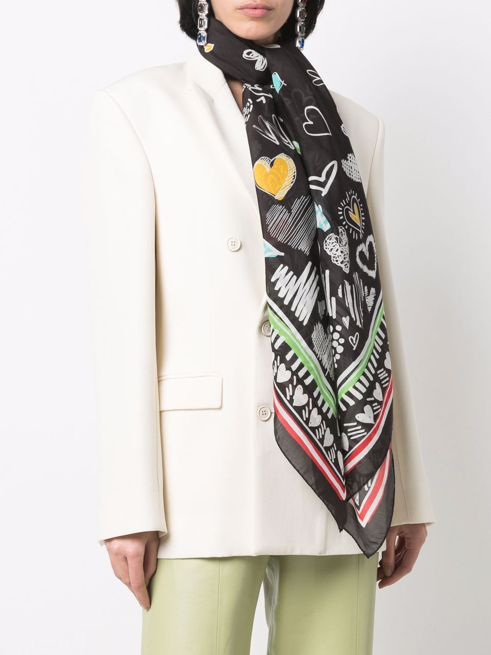 фото Moschino платок с принтом