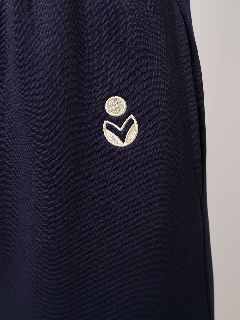 Shop Isabel Marant Étoile Logo-embroidered Track Shorts In Blau