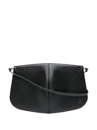 Louis Vuitton Pochette Demi Lune Black Epi Leather Hand Bag