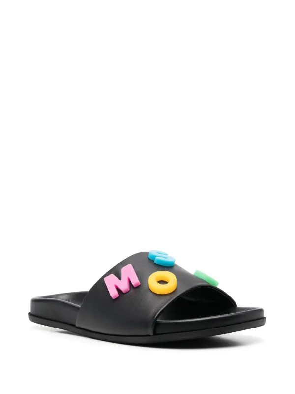 moschino colorful slides