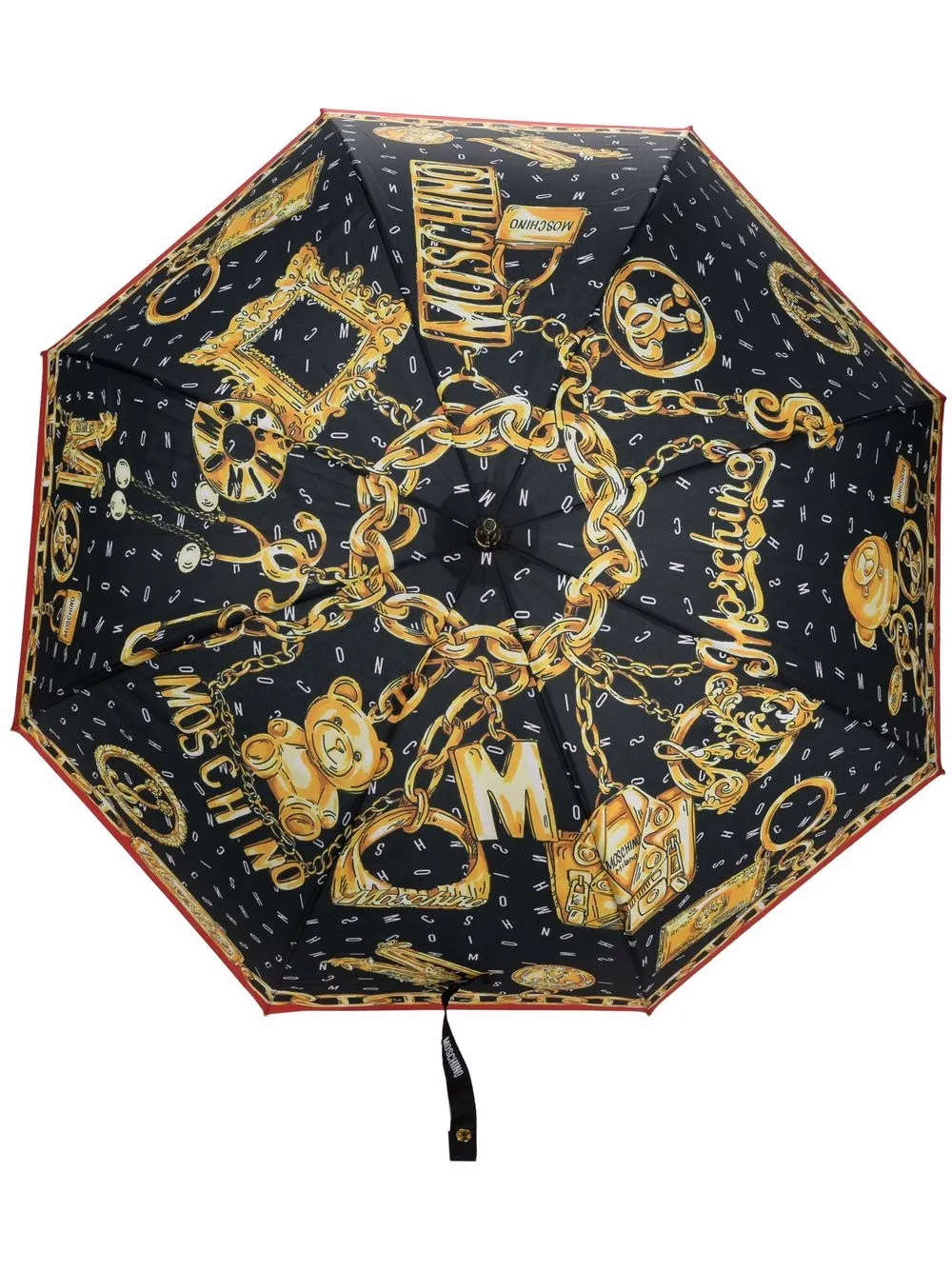 

Moschino chain-link print umbrella - Black