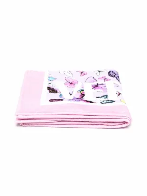 pink butterfly robe versace