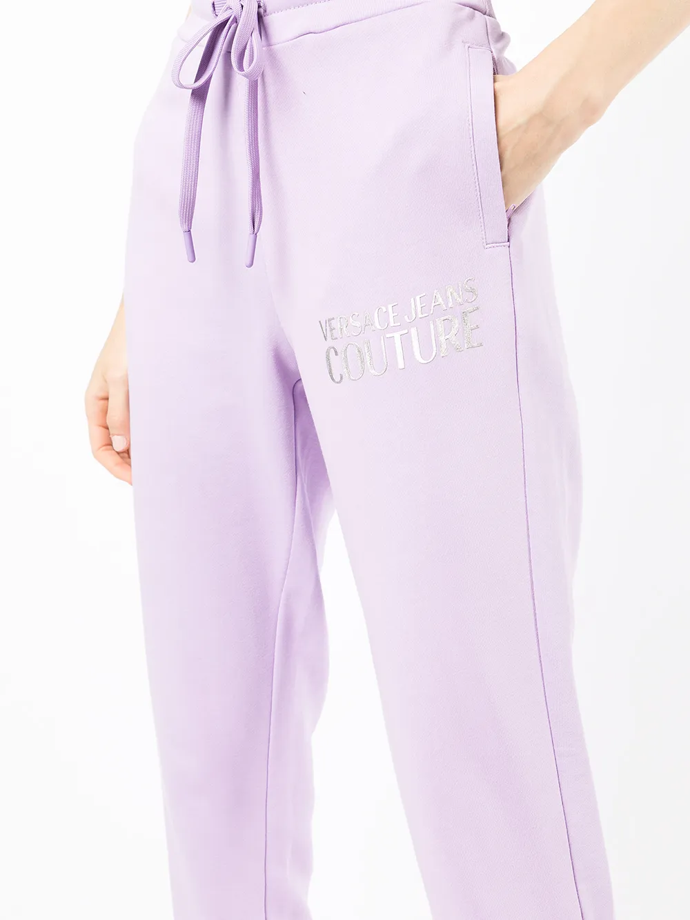 фото Versace jeans couture спортивные брюки с логотипом