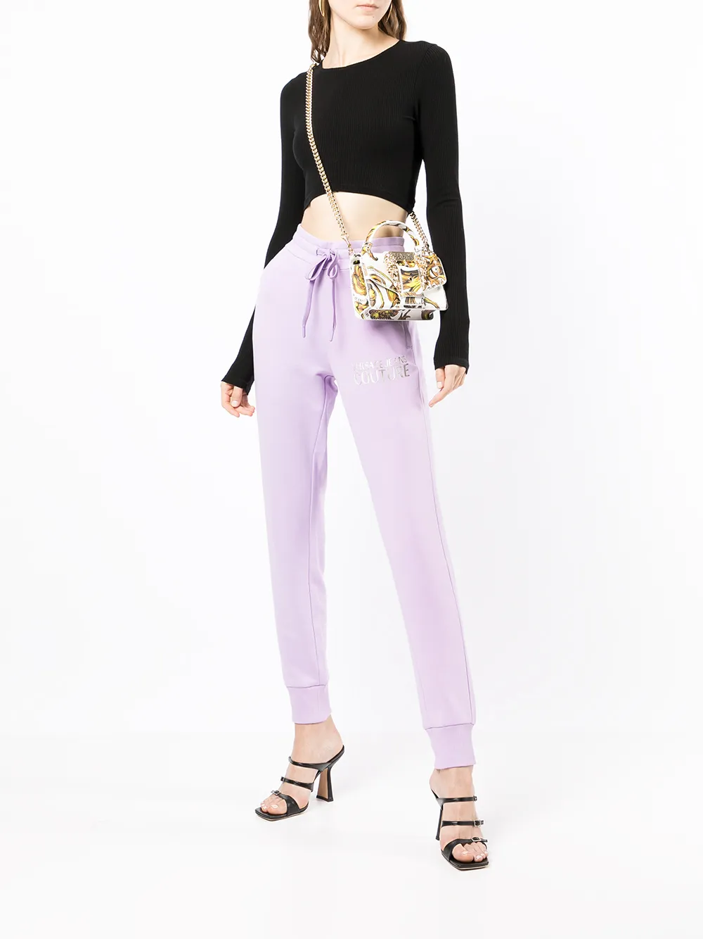 фото Versace jeans couture спортивные брюки с логотипом