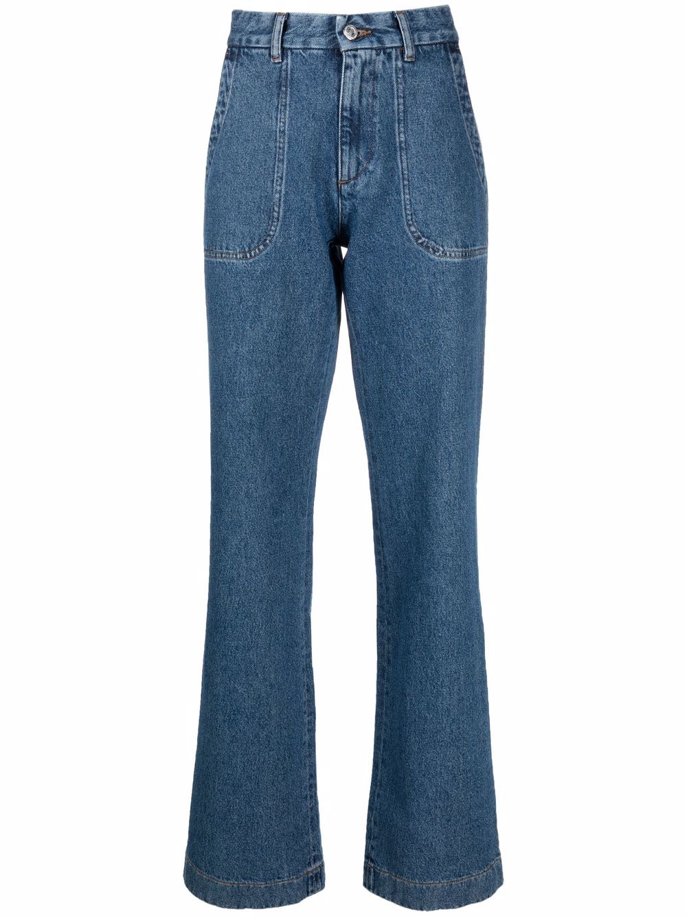 фото A.p.c. широкие джинсы с завышенной талией