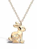 Pragnell 18kt yellow gold Zodiac Rabbit diamond pendant