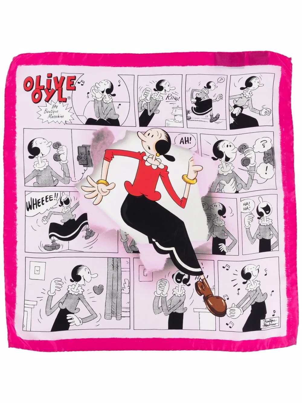 фото Moschino платок olive oyl