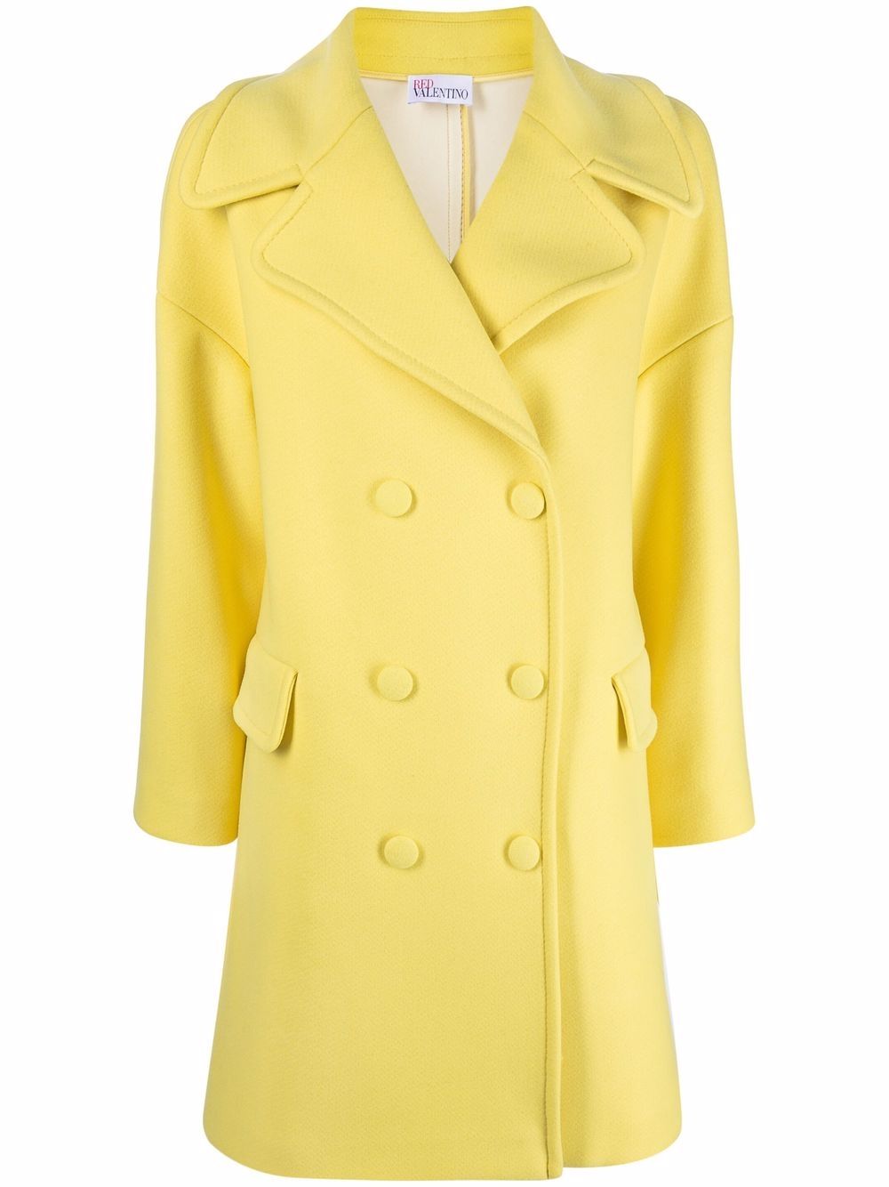 фото Red valentino notched lapels double-breasted coat