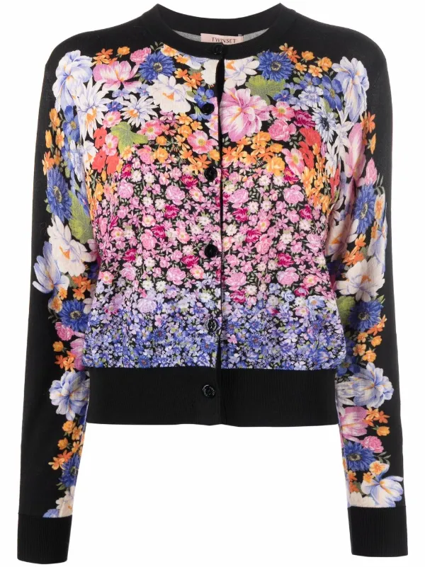 cardigan floral print