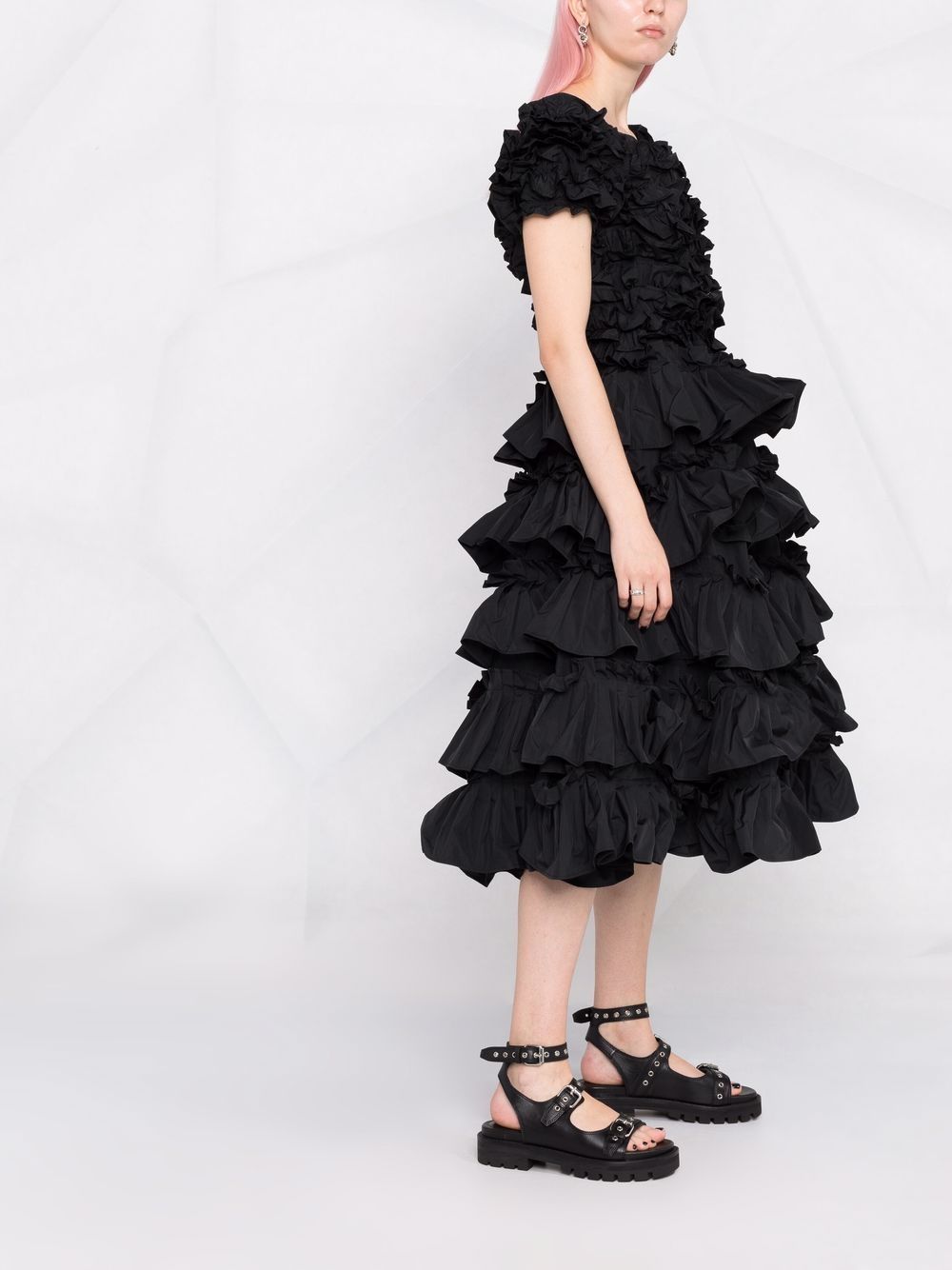 фото Red valentino ruffled flared dress