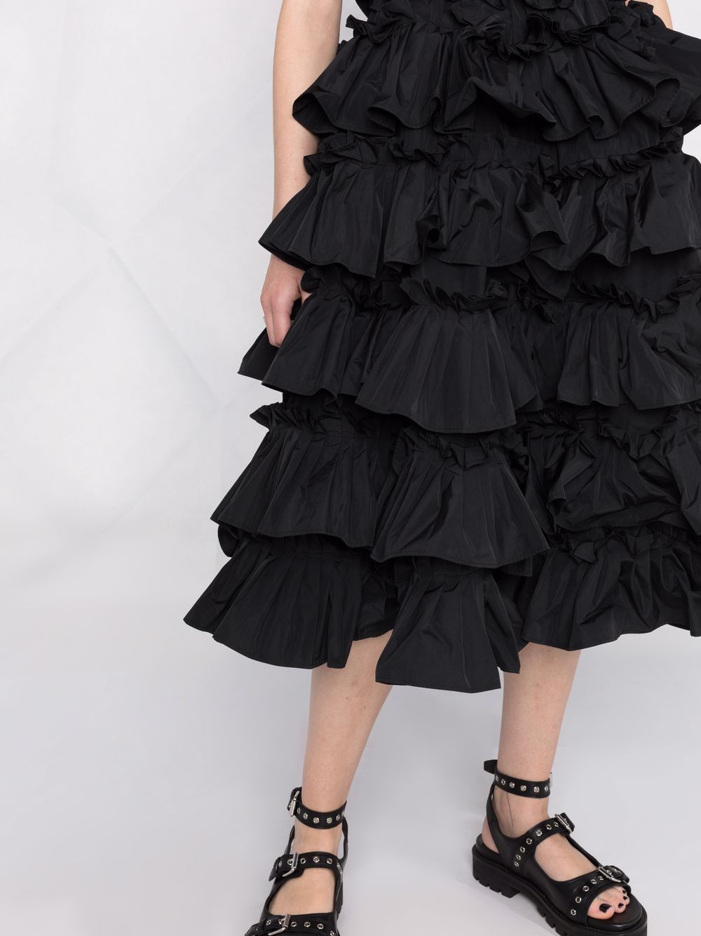 фото Red valentino ruffled flared dress