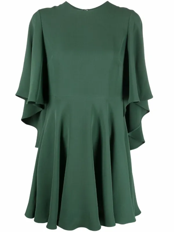 Valentino Garavani Flared Mini Dress - Green